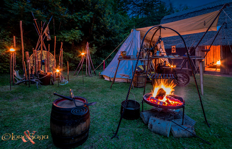 Viking Camp at Night. Image copyrighted  Gary Waidson. All rights reserved.