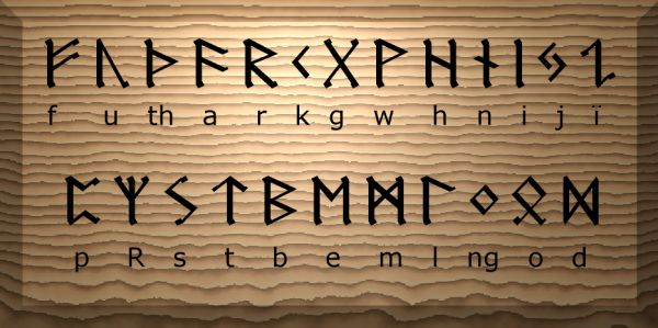The Elder Futhark, These runes were used before the Vikngs and the Anglo - Saxons changed them.