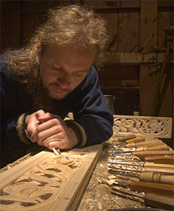 Viking woodcarver