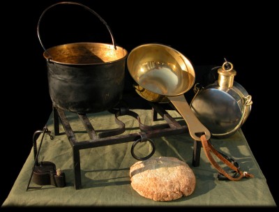 Roman soldiers carried rations and cooking equipment 