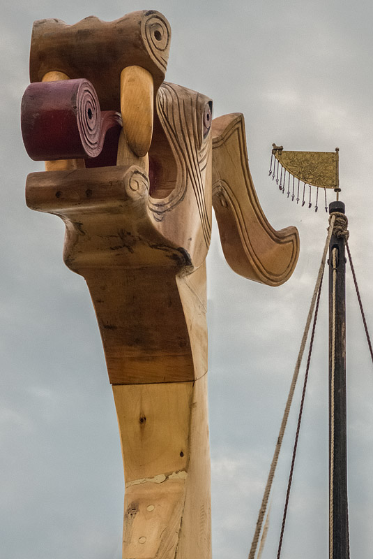  Longship figurehead and weather vane. Scarborough 2015
