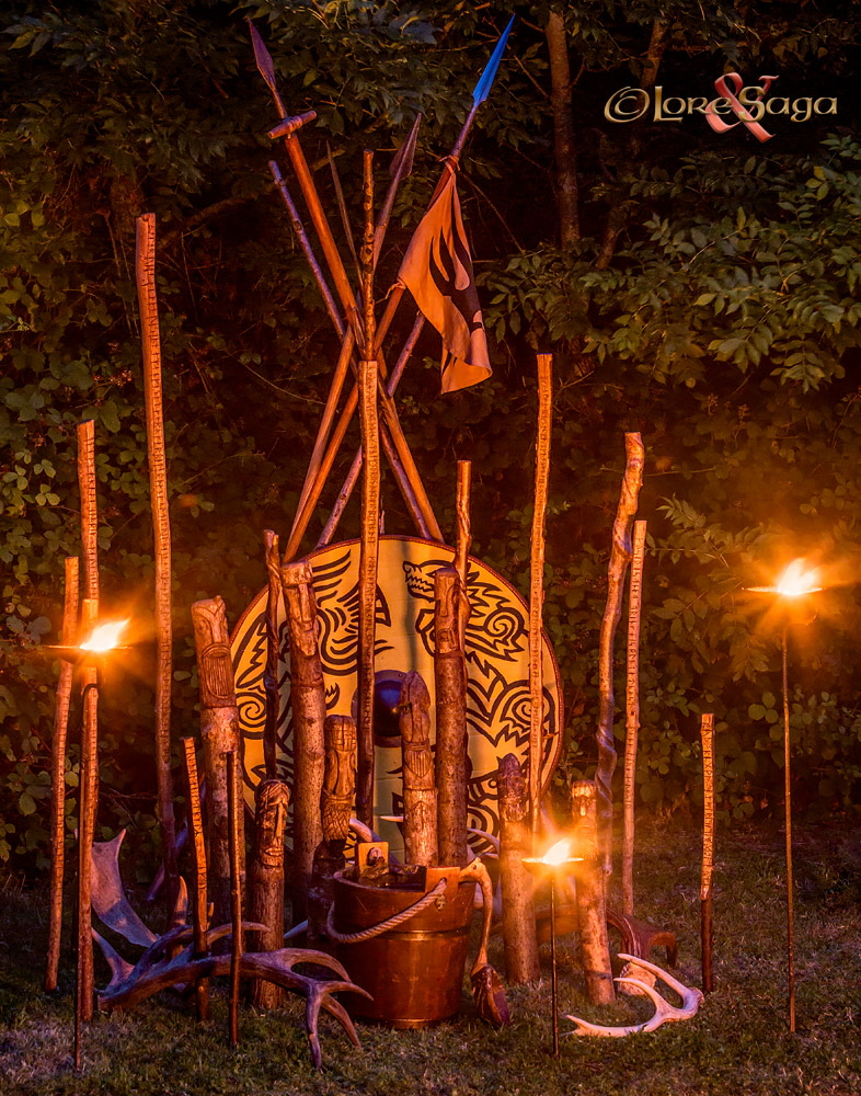 A Viking Shrine based upon the account of Ahmad ibn Fadlan