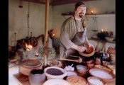 A Roman Kitchen display. Viking, Saxon and Celtic cooking can also be demonstrated