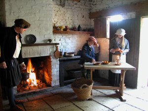 Pomander making in the Tudor croft