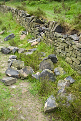 Damaged wall Damaged wall