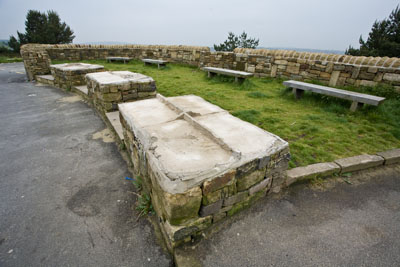 Flagstone gone in the gun emplacement Flagstone gone in the gun emplacement
