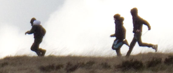 The kids in flight. The kids in flight.