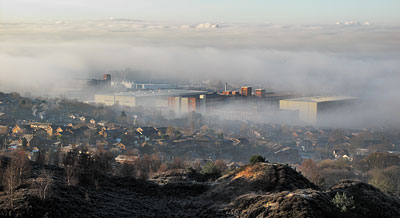 Shaw, viewed from Crompton Moor