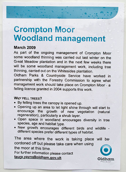 Thinning Notice. Posted on Friday 13th March Thinning Notice. Posted on Friday 13th March