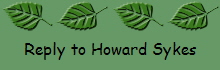 Reply to Howard Sykes