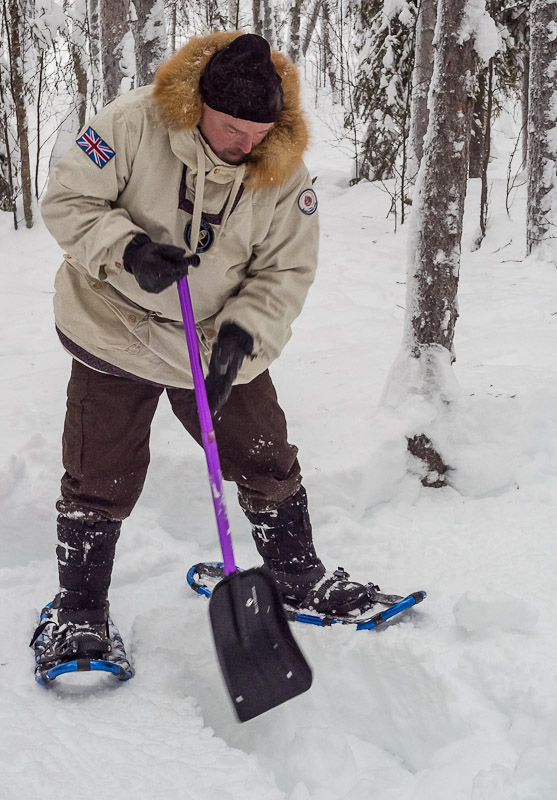 Dave in Jokkmokk - Ice Raven - Sub Zero Adventure - Copyright Gary Waidson, All rights reserved.
