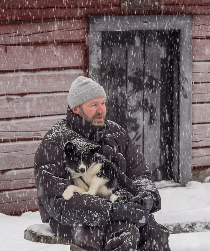 Man and Dog - Ice Raven - Sub Zero Adventure - Copyright Gary Waidson, All rights reserved.