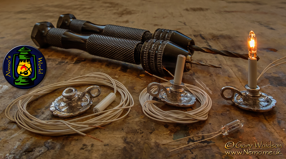 Adapting the candlesticks - Ammon Rock - Building a 1/12th Scale Gothic Lighthouse - The Steam Tent Co-operative. © Gary Waidson - www.Steamtent.uk Adapting the candlesticks - Ammon Rock - Building a 1/12th Scale Gothic Lighthouse - The Steam Tent Co-operative. © Gary Waidson - www.Steamtent.uk