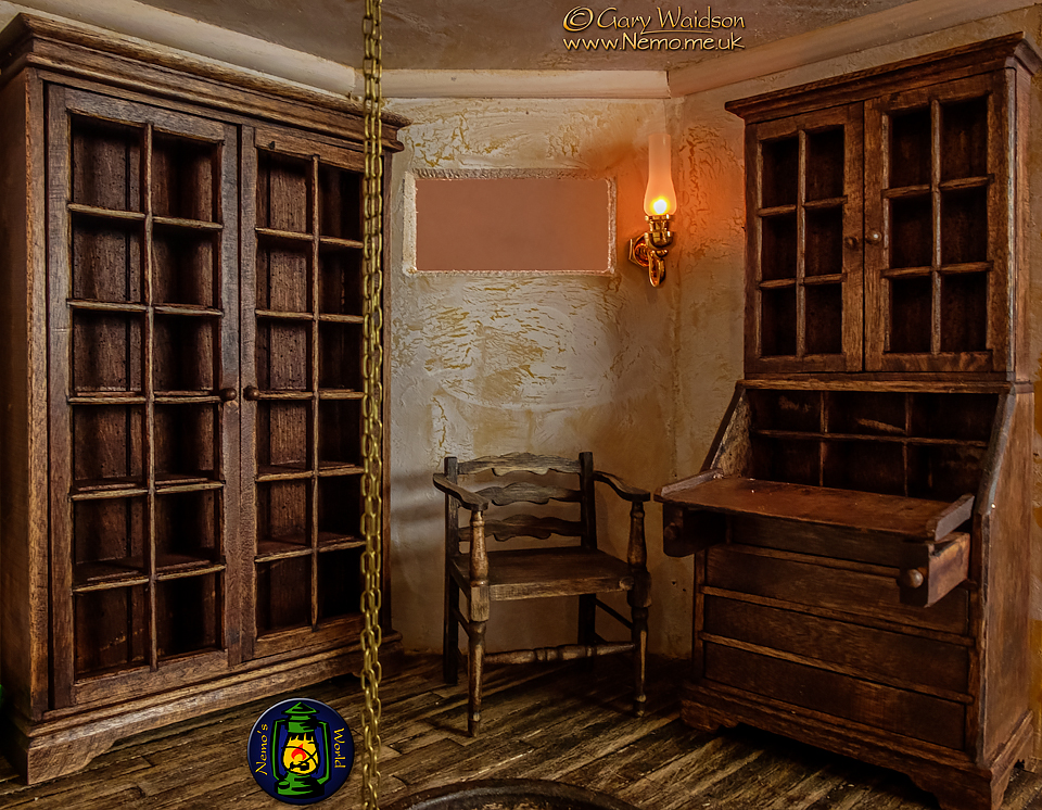 The Service Room - Ammon Rock - Building a 1/12th Scale Gothic Lighthouse  - The Steam Tent Co-operative.  Gary Waidson - www.Steamtent.uk