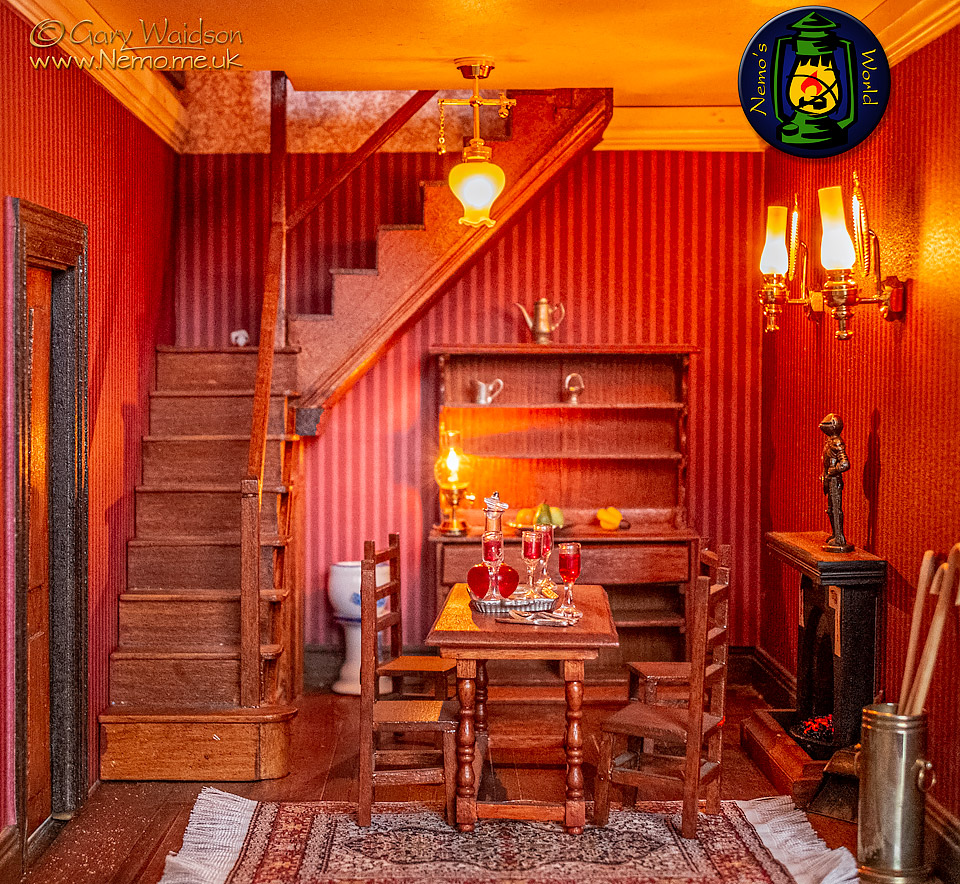 The Dining Room - The Doll's House that Bob Newell built - © Gary Waidson - All Rights Reserved