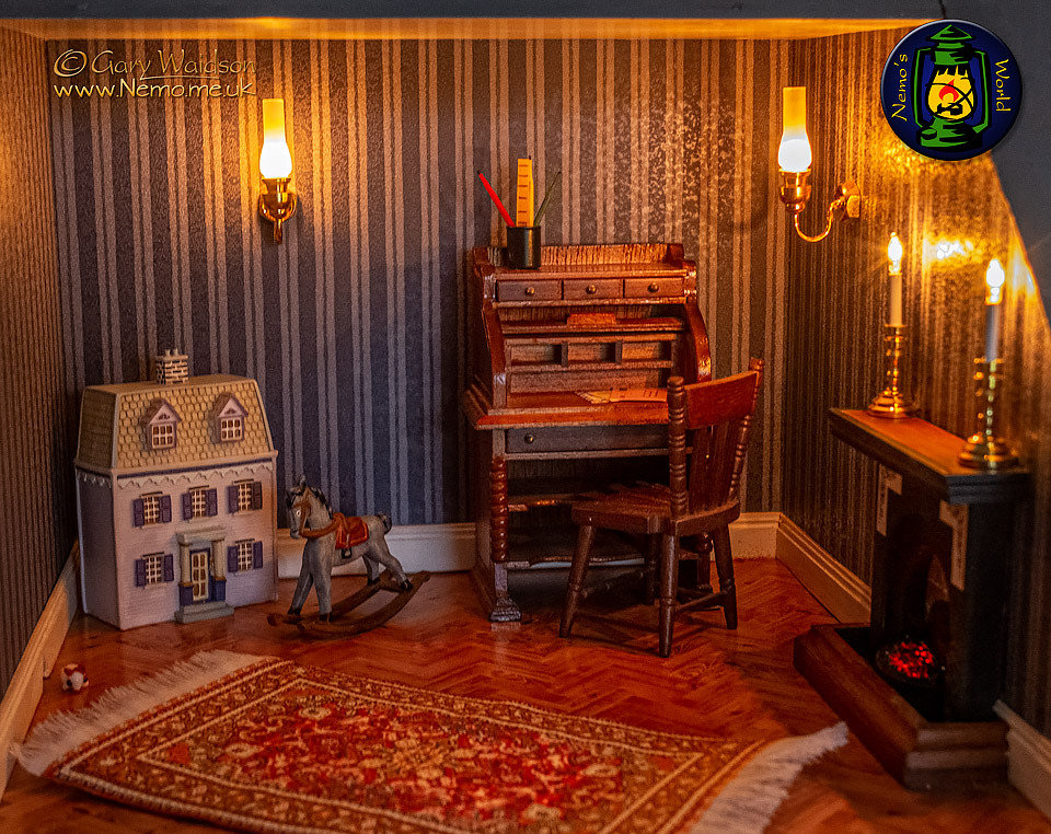 The Study - The Doll's House that Bob Newell built - © Gary Waidson - All Rights Reserved