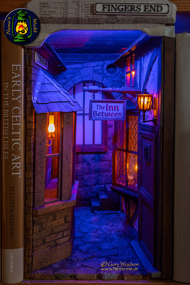 "Fingers End" A book nook project  - The Steam Tent Co-operative. © Gary Waidson - www.Steamtent.uk 