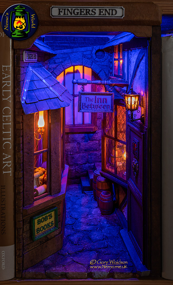 "Fingers End" A book nook project  - The Steam Tent Co-operative. © Gary Waidson - www.Steamtent.uk 