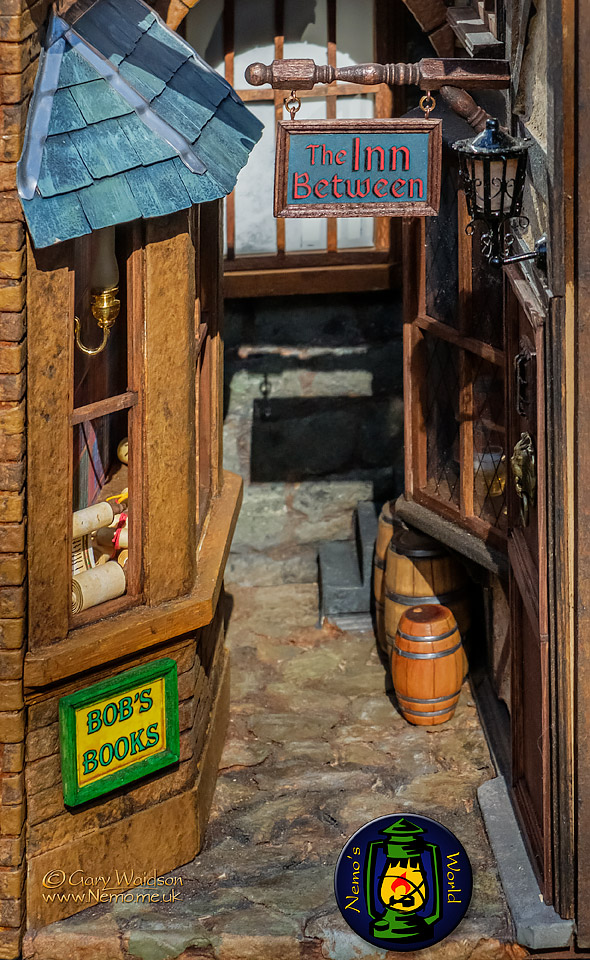 "Fingers End" A book nook project  - The Steam Tent Co-operative. © Gary Waidson - www.Steamtent.uk 