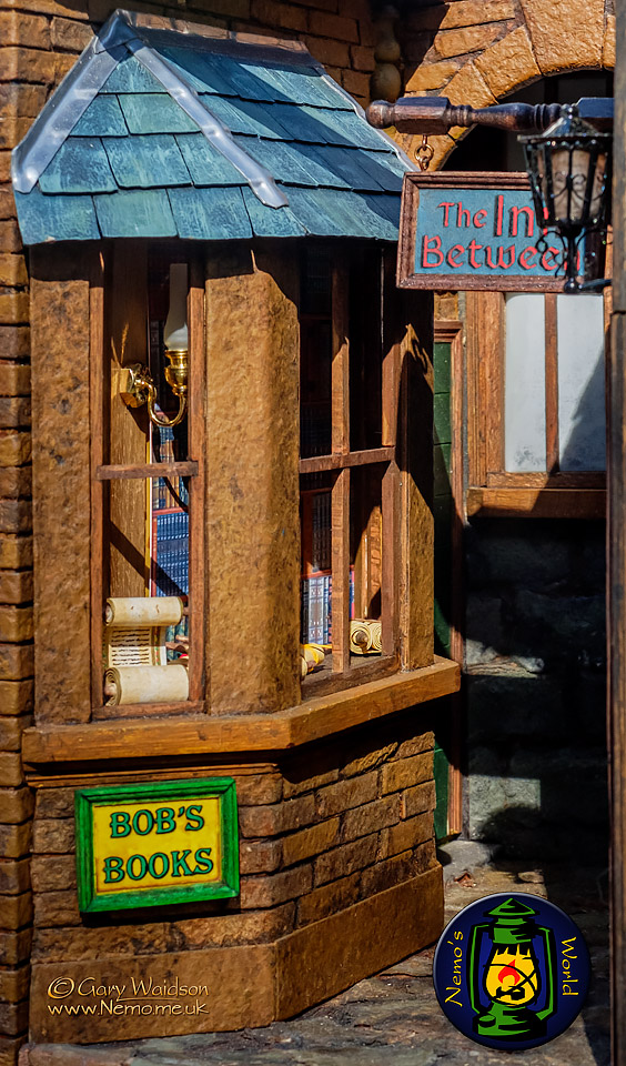 "Fingers End" A book nook project  - The Steam Tent Co-operative. © Gary Waidson - www.Steamtent.uk 