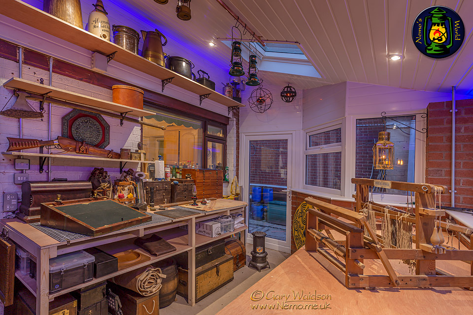 Looking towards the working end of the Studio Workshop - The Steam Tent Co-operative. © Gary Waidson - www.Steamtent.uk