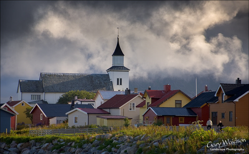 Painted houses. Andenes. Fine Art Landscape Photography by Gary Waidson