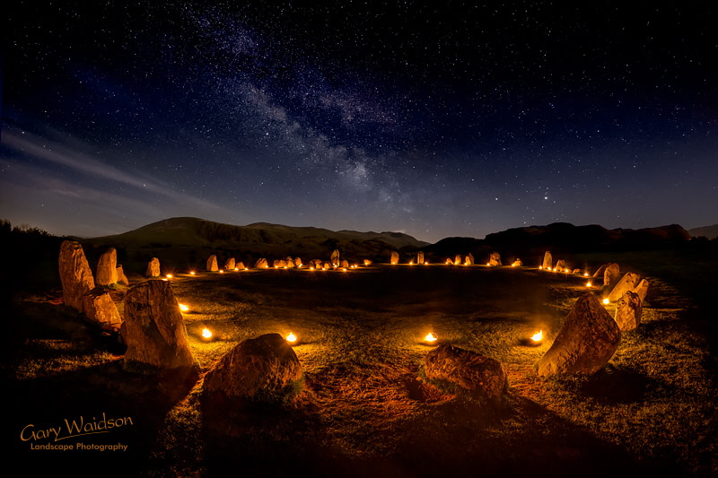 Waylandscape. Fine Art Landscape Photography by Gary Waidson - Castlerigg, The Circle of Fire