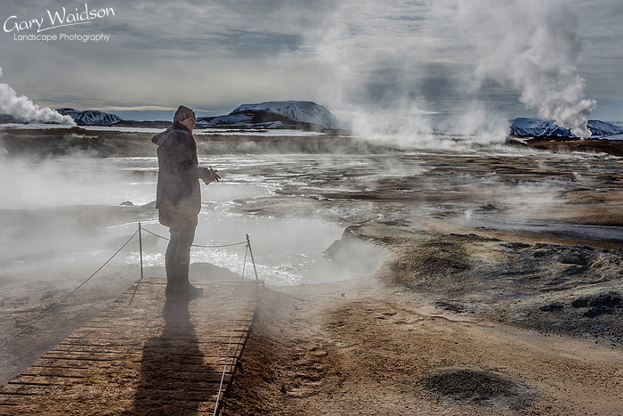 Debs at Hverar�ndor Hverir (Hverarondor Hverir), Iceland - Photo Expeditions - � Gary Waidson - All Rights Reserved