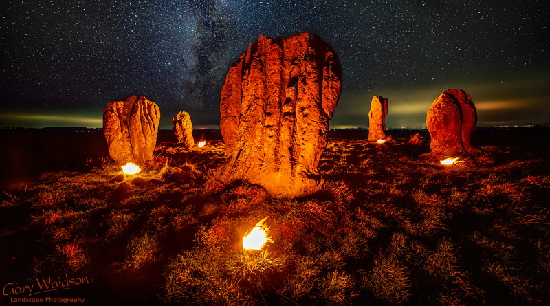 Duddo Circle of Fire - �  Waylandscape. Fine Art Landscape Photography by Gary Waidson