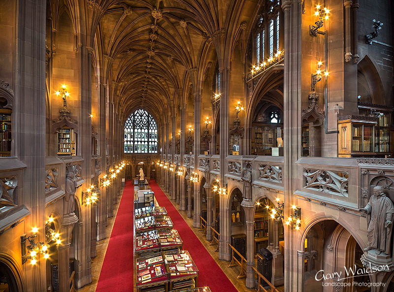 John Ryland's Library, Main Hall. Fine Art Photography by Gary Waidson
