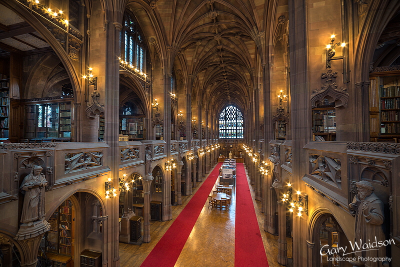 John Ryland's Library, Main Hall. Fine Art Photography by Gary Waidson