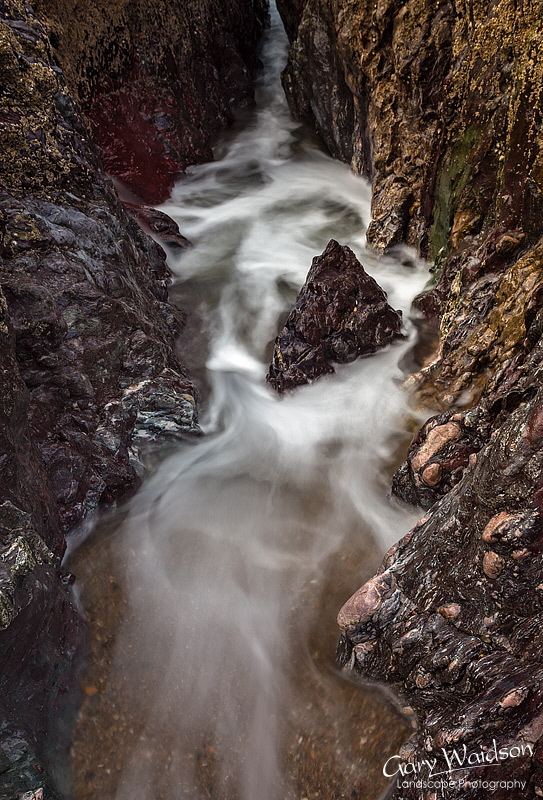 rock Cleft, Llanddwyn. Fine Art Landscape Photography by Gary Waidson 