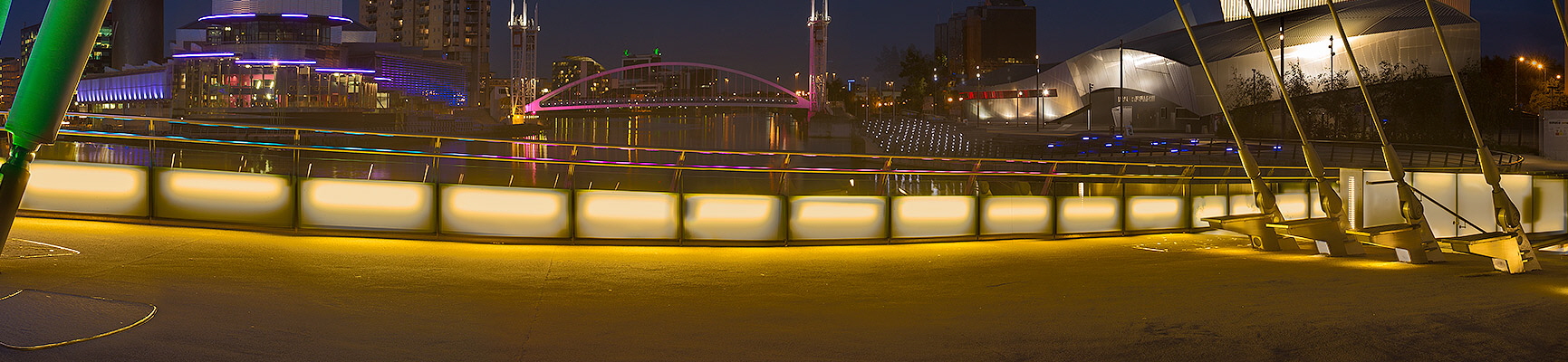 Media City and Salford Quays Panorama.  Fine Art Landscape Photography by Gary Waidson