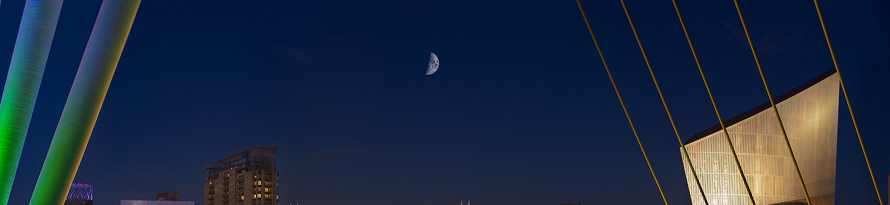 Media City and Salford Quays Panorama.  Fine Art Landscape Photography by Gary Waidson