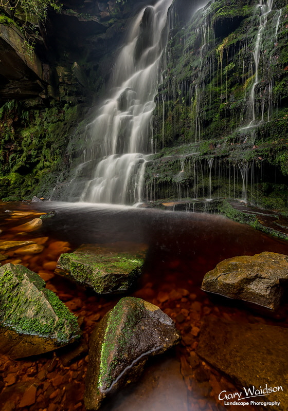 Middle Black Clough Falls - Waylandscape. Fine Art Landscape Photography by Gary Waidson