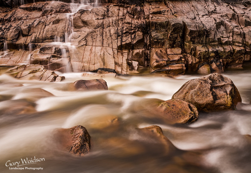 Pink granite and River Etive. Fine Art Landscape Photography by Gary Waidson