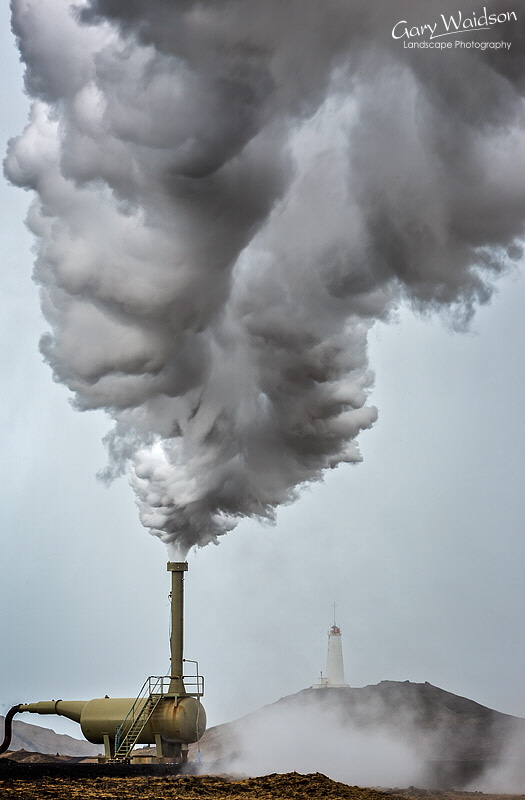 Reykjanes Steam Engine, Iceland - Photo Expeditions - � Gary Waidson - All Rights Reserved