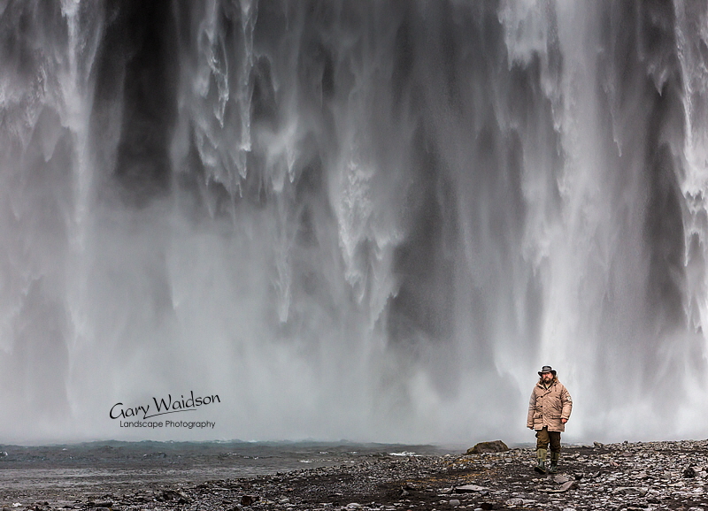 Wayland at Sk�gafoss (Skogafoss), Iceland - Photo Expeditions - � Gary Waidson - All Rights Reserved