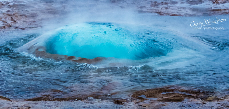 Strokkur Erupting, Iceland - Photo Expeditions - � Gary Waidson - All Rights Reserved