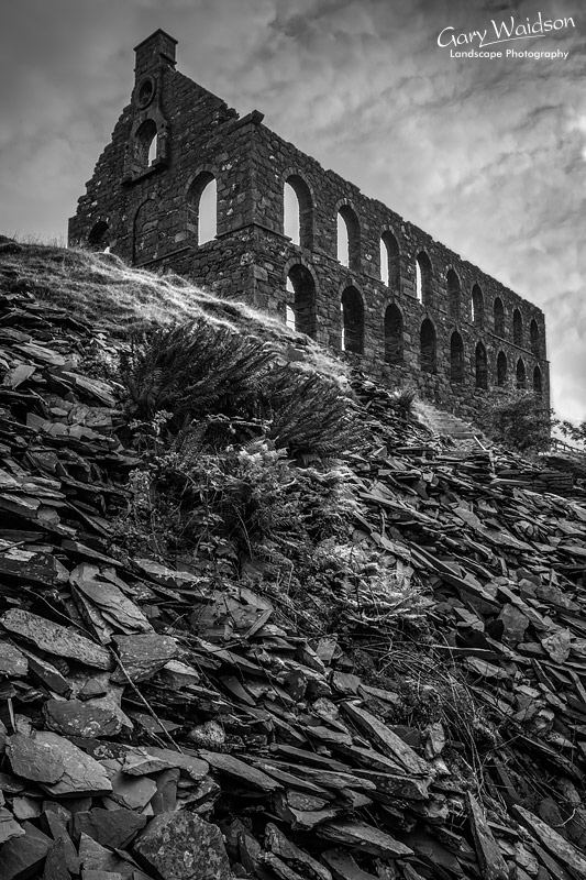 Ty Mawr, Ynys Y Pandy Slate Mill. Fine Art Landscape Photography by Gary Waidson