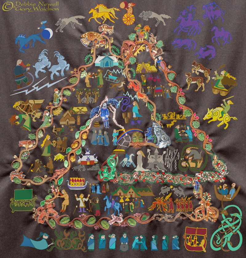 The Norse Cloak of Myth Project. - Image copyrighted  Gary Waidson. All rights reserved.