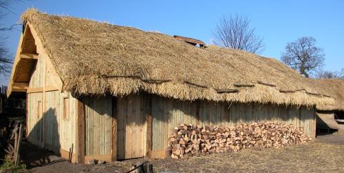 The new Viking longhouse at Danelaw Viking Village